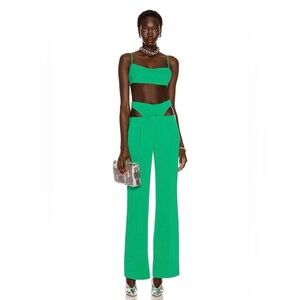 Kendra Duplantier X FWRD Bassi Lowrider Green Trousers